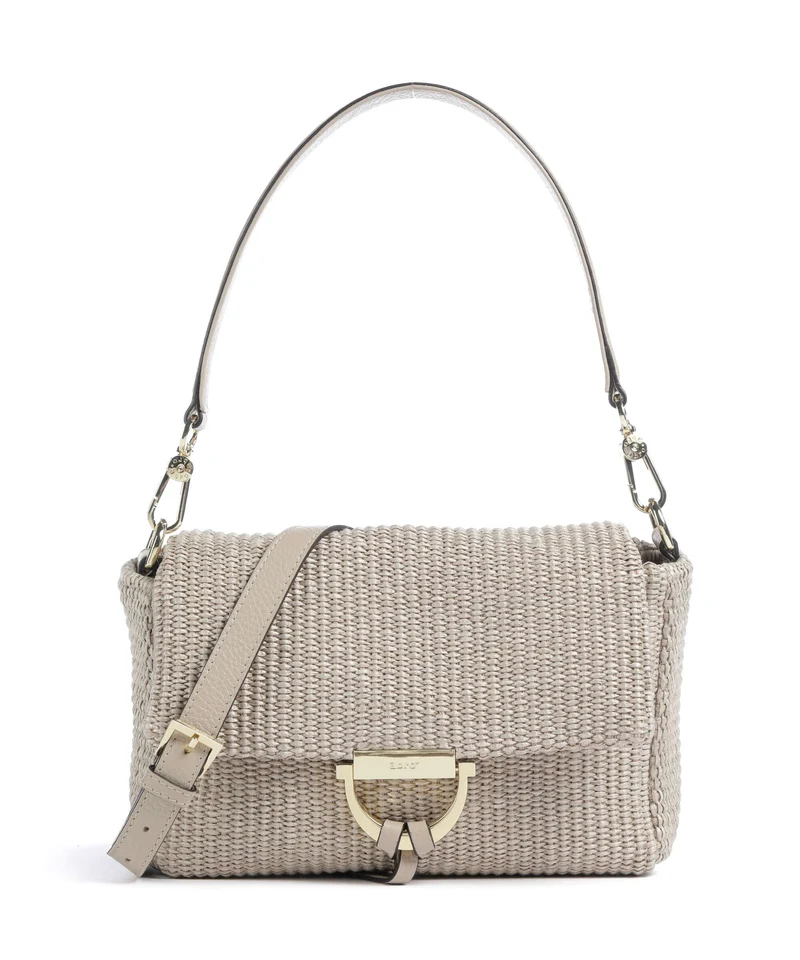 Abro Raffia Classica Temi Borsa a spalla sahara