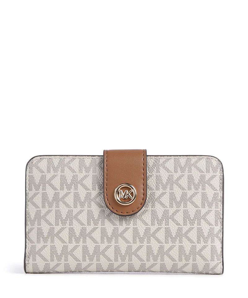 Michael Kors MK Pop Charm Medium Portafoglio vanilla/acrn