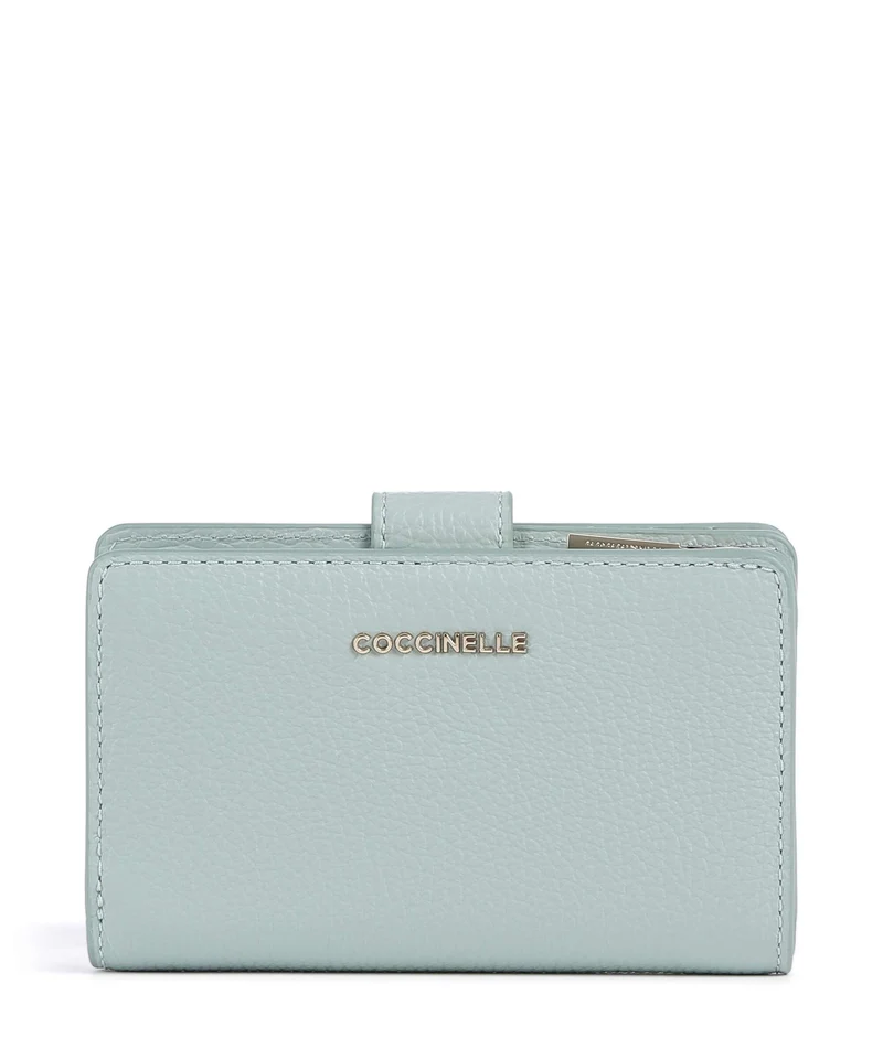 Coccinelle Metallic Soft Portafoglio aquamarine
