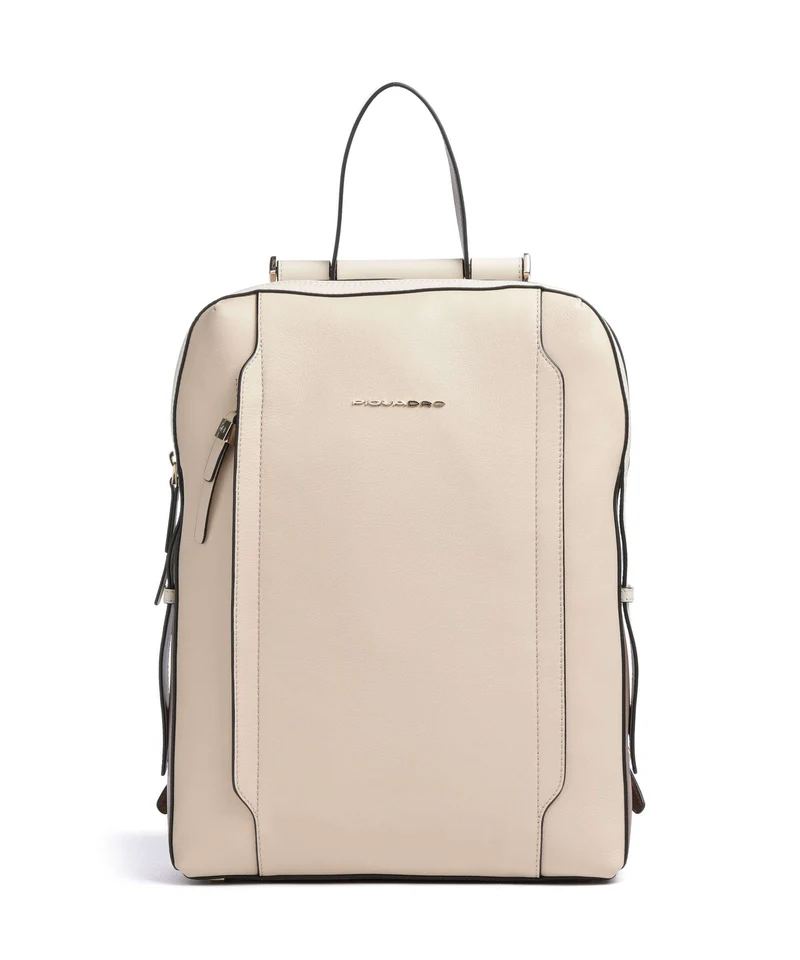 Piquadro Circle Zaino porta pc beige/cuoio