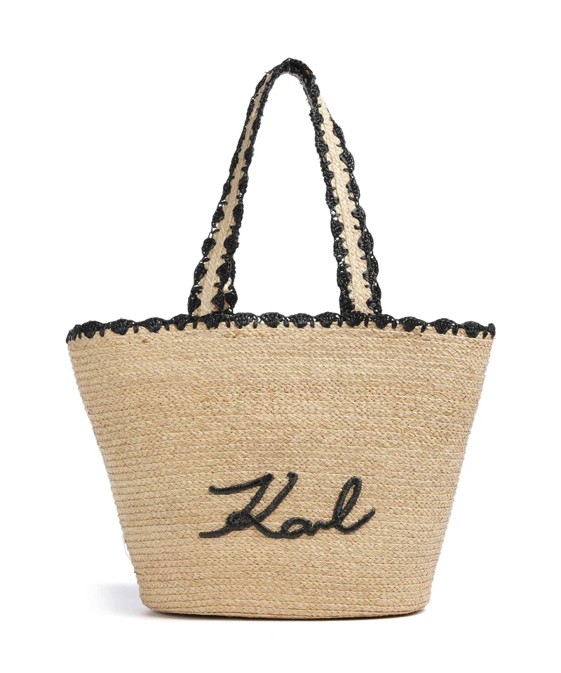 Karl Lagerfeld K/Signature Borsa shopper natural