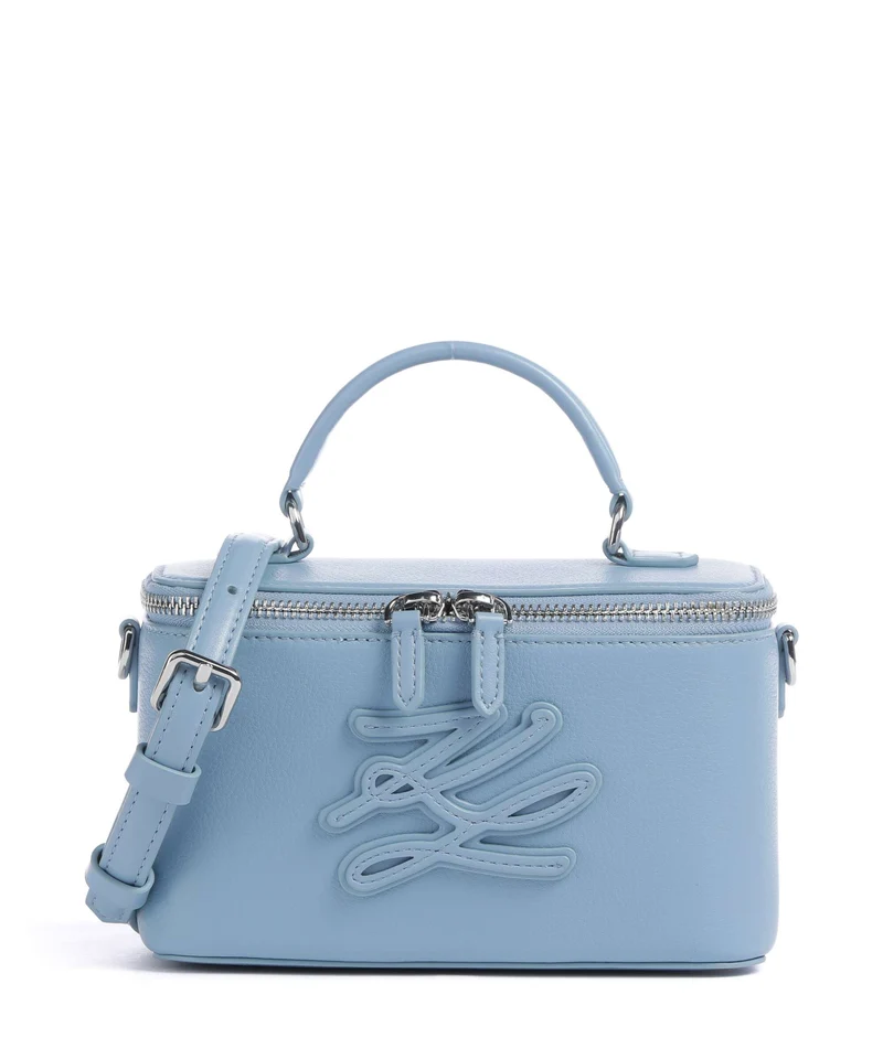 Karl Lagerfeld K/Autograph Vanity Borsa a tracolla blue bloom
