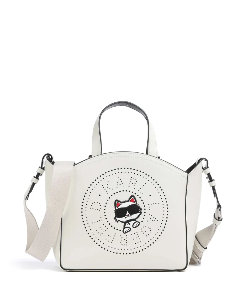 Karl Lagerfeld K/Circle Choupette Small Borsa a mano off white