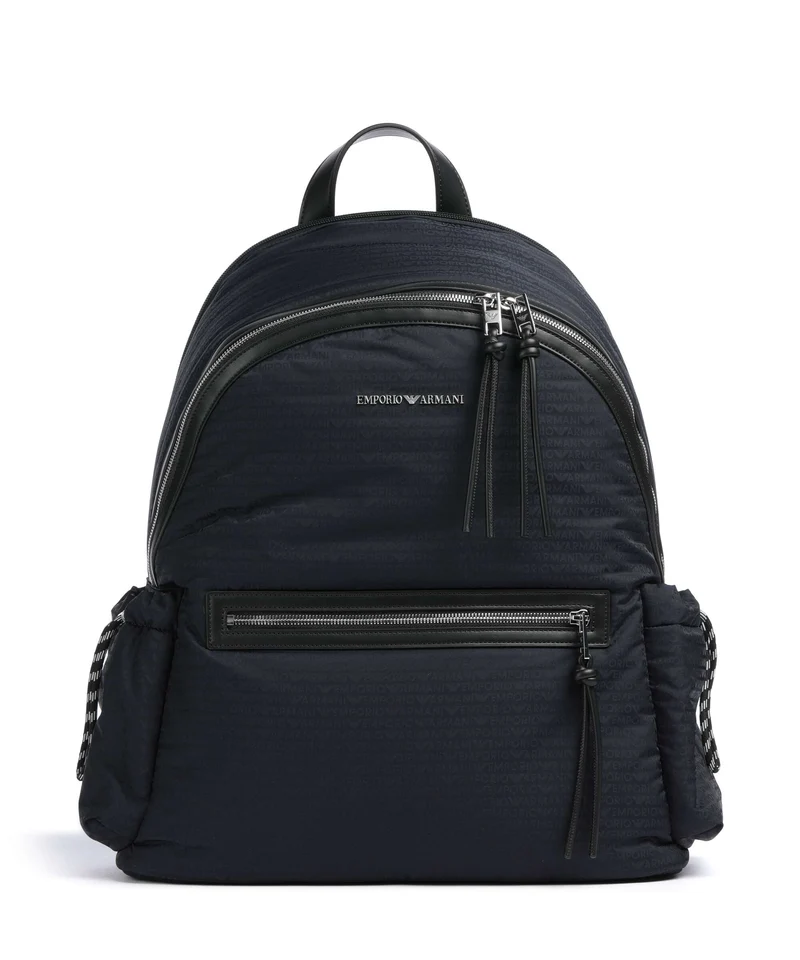 Emporio Armani Monogram Zaino iconico blu navy