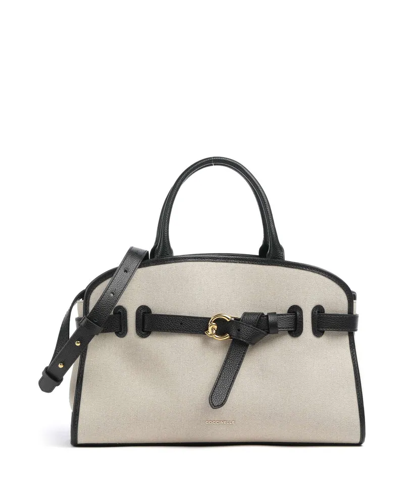Coccinelle Sabine Canvas Borsa a mano natural/noir