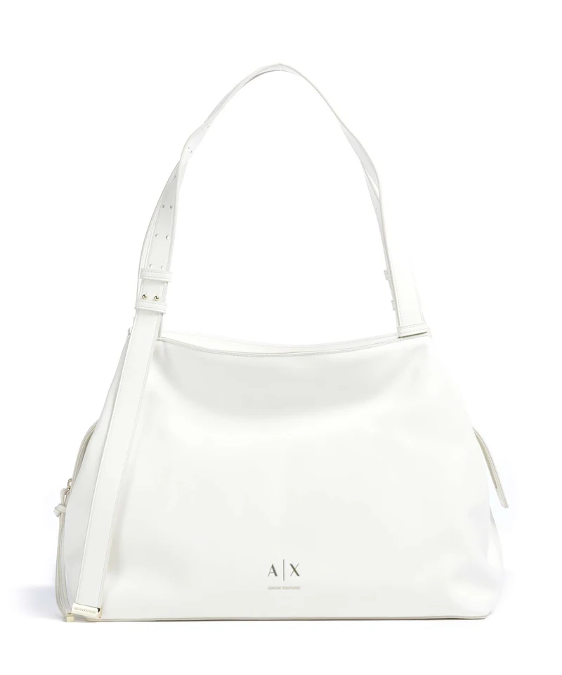 Armani Exchange Alice M Borsa hobo off white