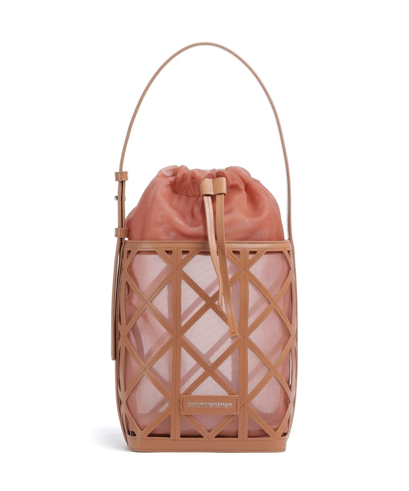 Emporio Armani Deva M Borsa a secchiello terracotta