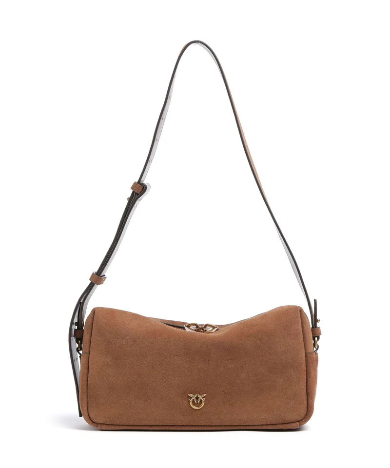 Pinko Borsa a spalla marrone/leone/antique gold