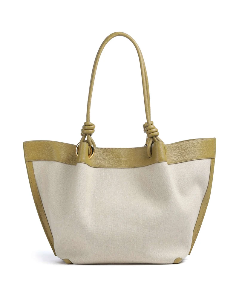 Coccinelle Finn Canvas Borsa shopper natural/seagrass