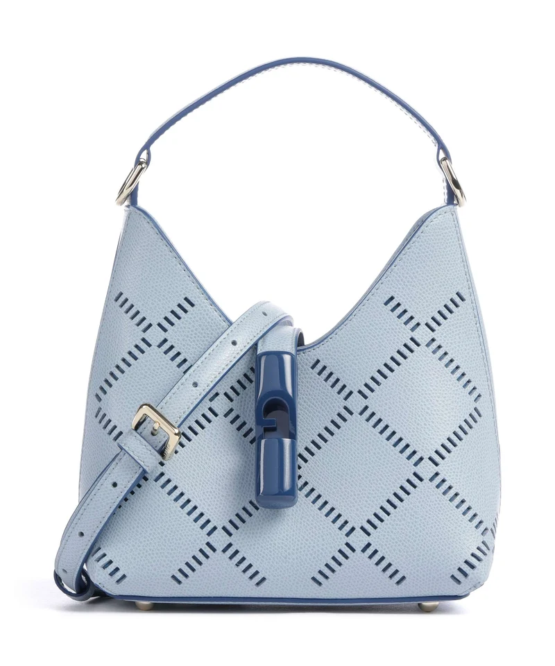 Furla Iride Mini Borsa a mano carta da zucchero/indigo int
