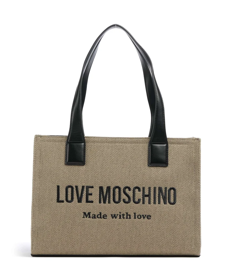 Love Moschino Cargo Canvas Borsa shopper black/gold