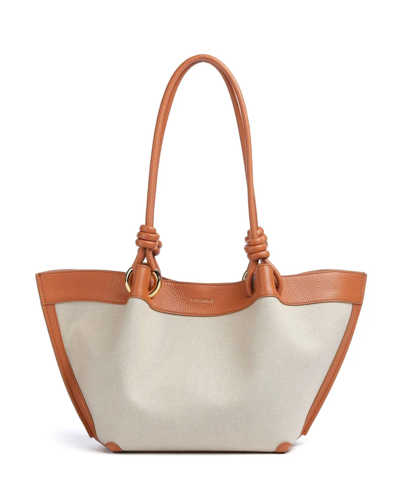 Coccinelle Finn Canvas Borsa hobo natural/crab
