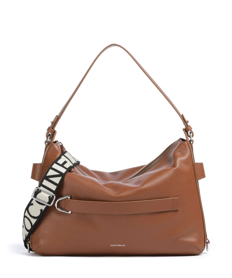 Coccinelle Gretel Ribbon Borsa hobo cognac