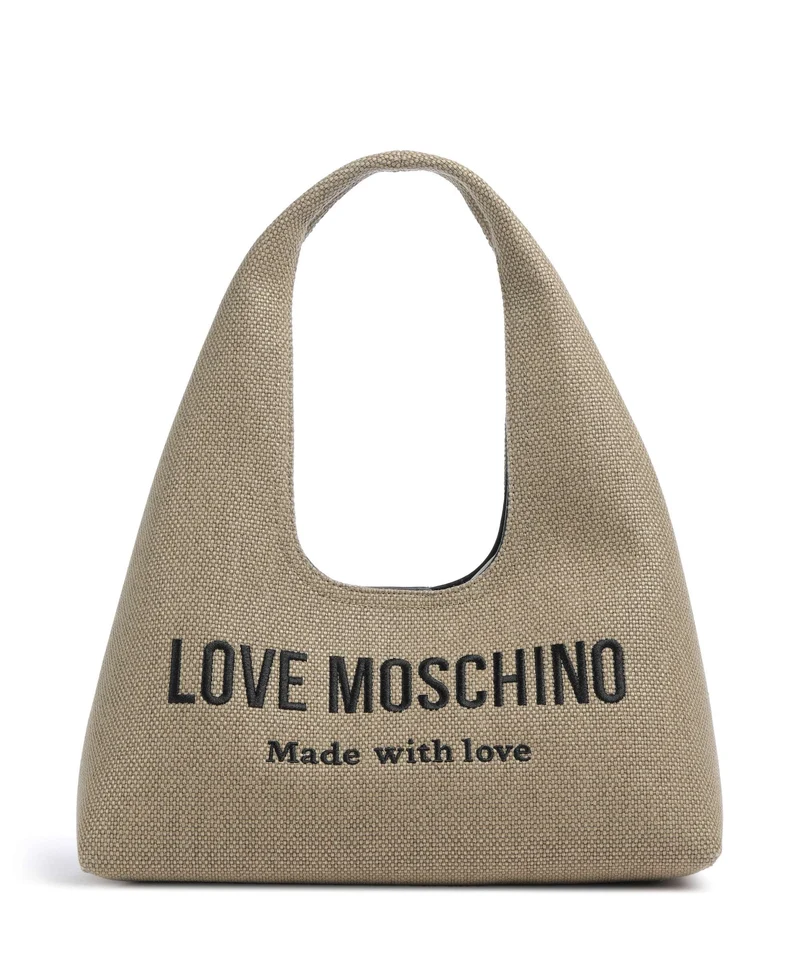 Love Moschino Cargo Canvas Borsa hobo black/gold