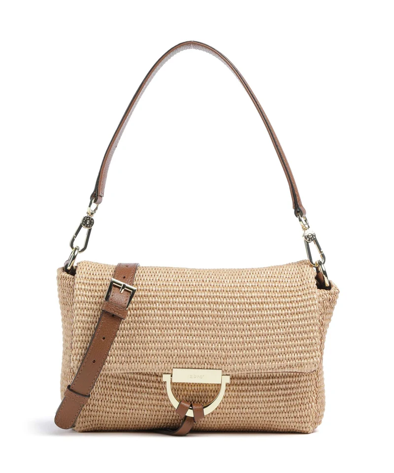 Abro Raffia Classica Temi Borsa a spalla natural