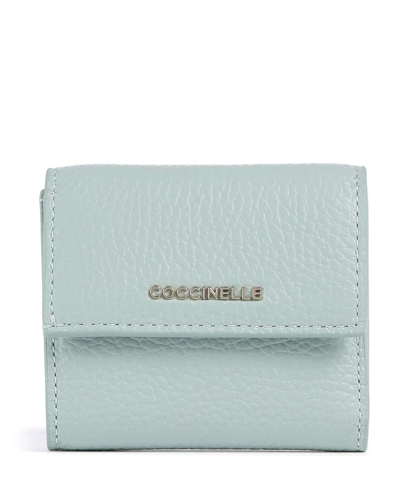 Coccinelle Metallic Soft Portafoglio aquamarine