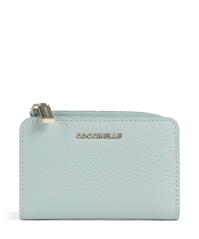 Coccinelle Metallic Soft Portafoglio aquamarine