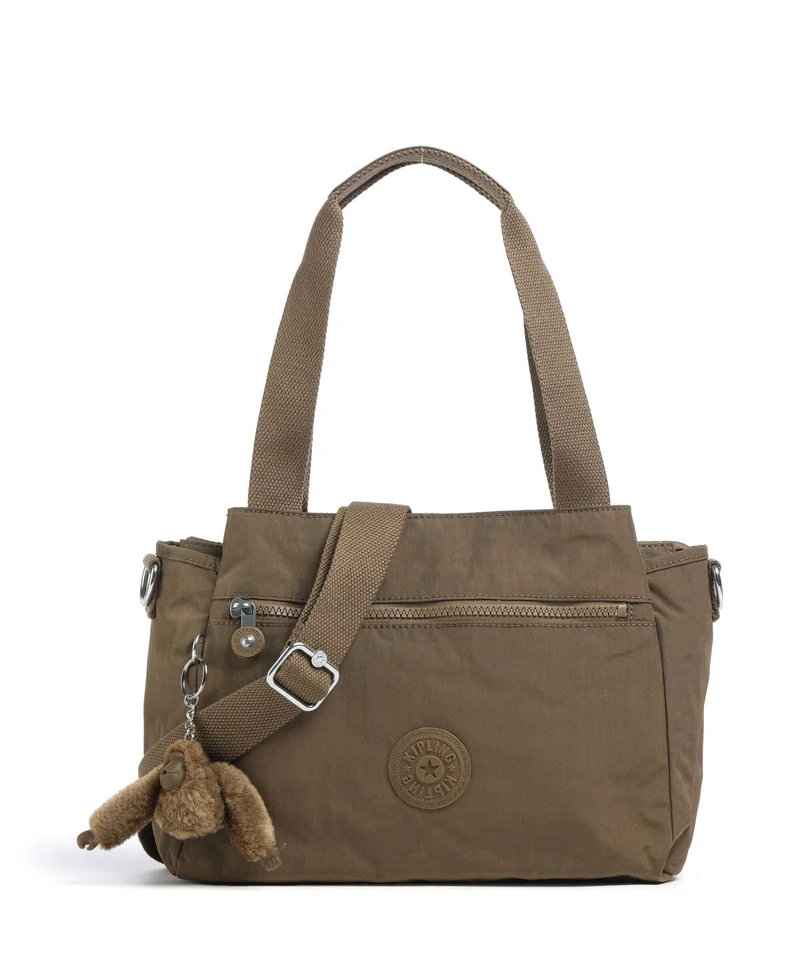 Kipling Basic Elysia Borsa a spalla smooth khaki