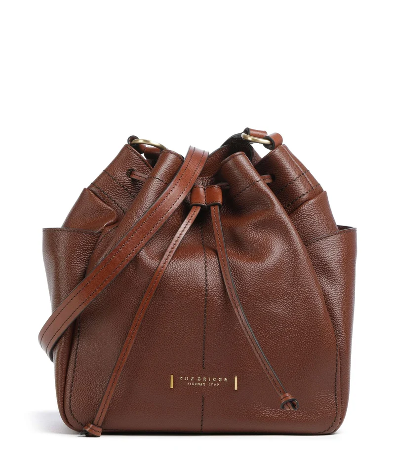 The Bridge Letizia Soft Borsa a secchiello marrone
