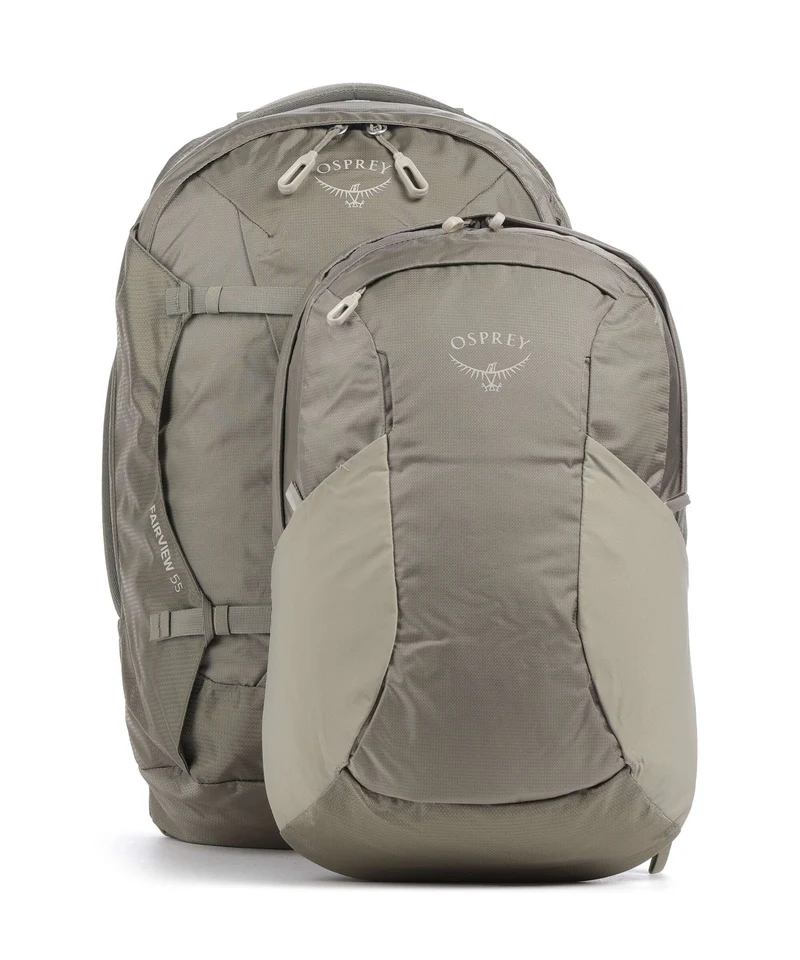 Osprey Fairview 55 Zaino da viaggio sawdust/olive tan
