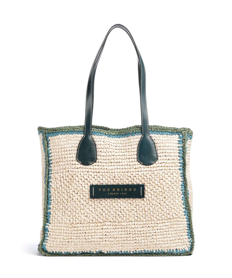The Bridge Luna Borsa shopper pavone