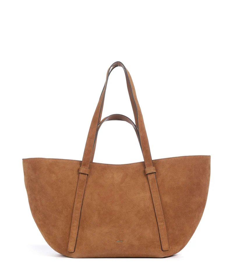 Abro Suede Cosmo Large Borsa shopper cuoio