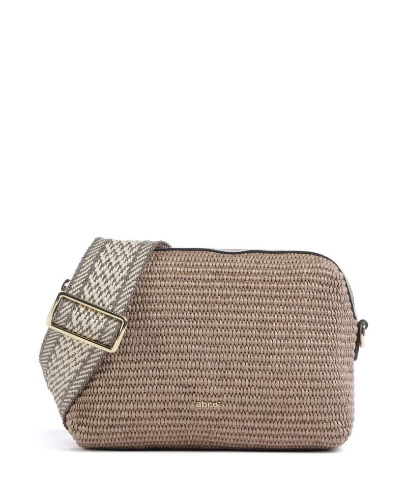Abro Raffia Kaia Borsa a tracolla siena