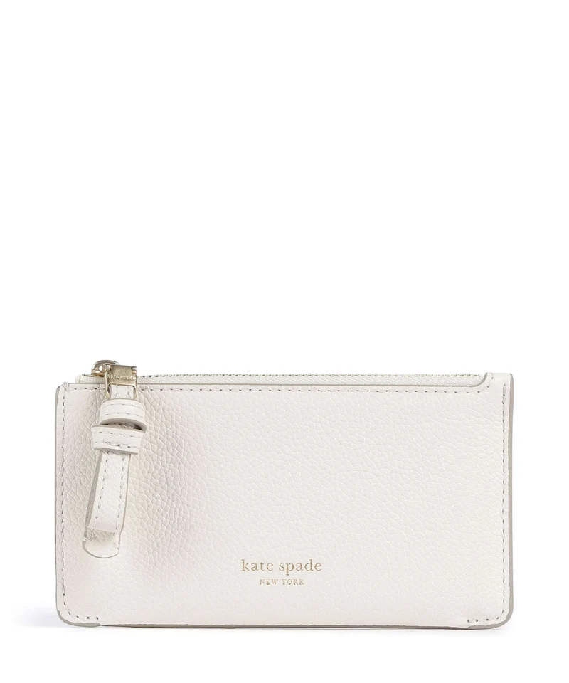 Kate Spade New York Loop Porta carte di credito cashew milk