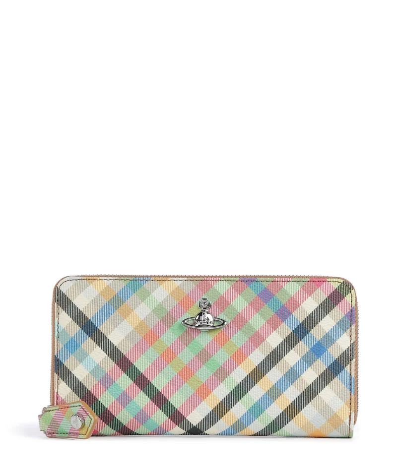 Vivienne Westwood Buccia D'Arancia Classic Portafoglio heather plaid