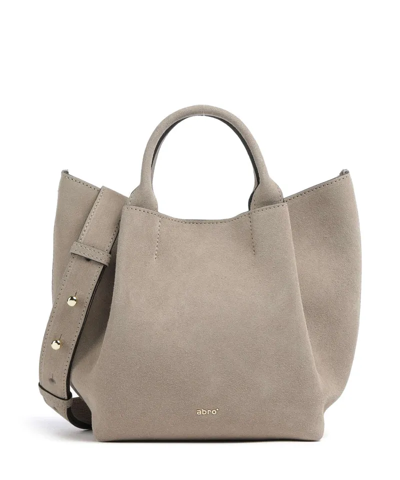 Abro Suede Essential Small Borsa a mano siena