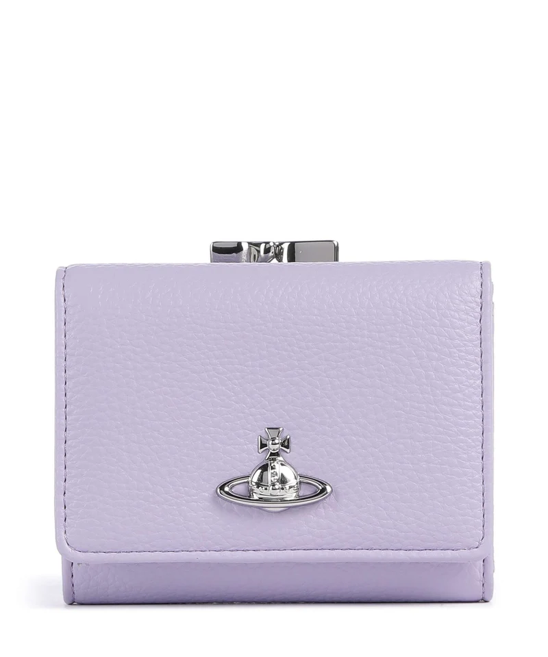 Vivienne Westwood Frame Grain Small Portafoglio lilac