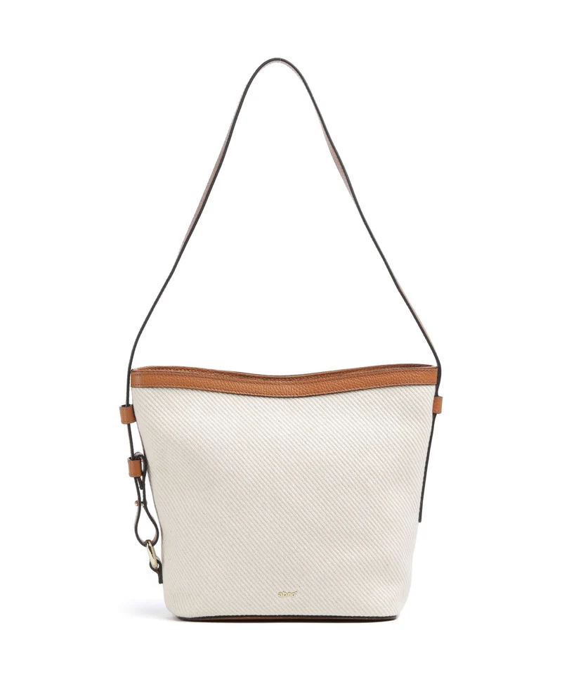 Abro Super Drill Cosmo Borsa a tracolla ivory/cuoio