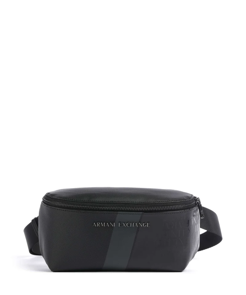 Armani Exchange Dylan Marsupio black/gunmetal/shiny black