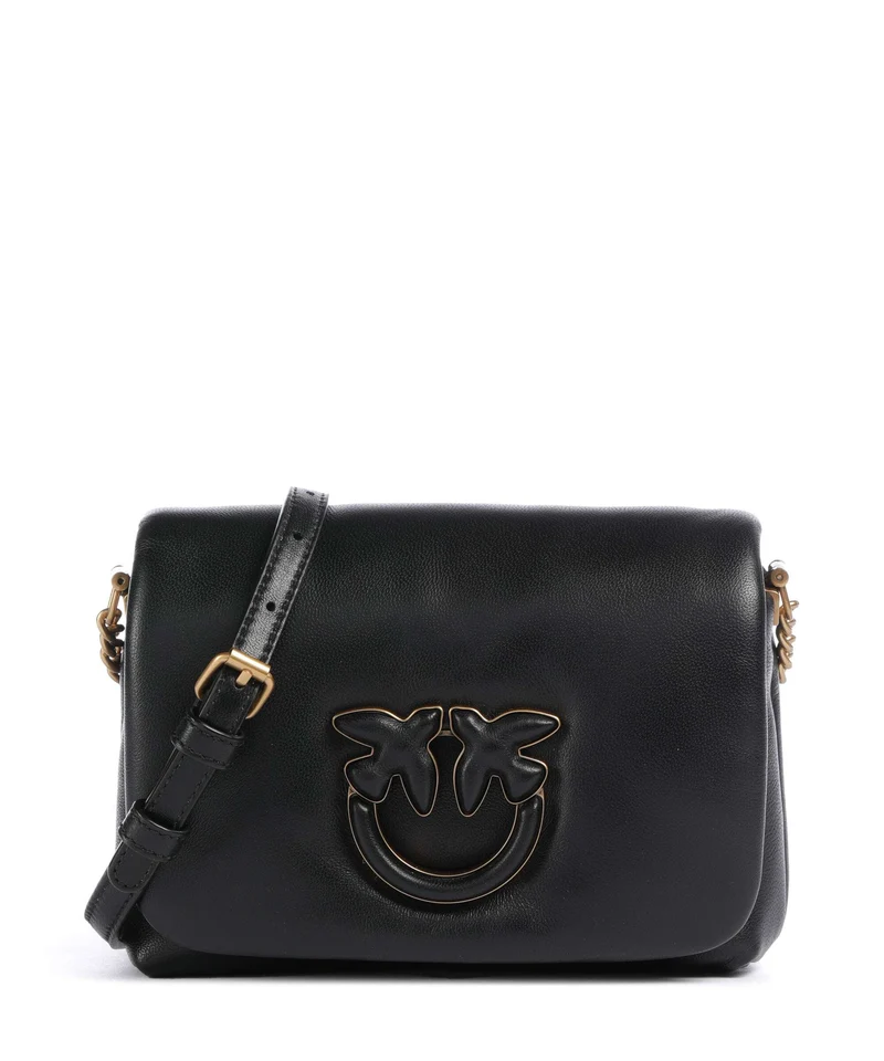 Pinko Love Click Puff Baby Borsa a tracolla nero/antique gold