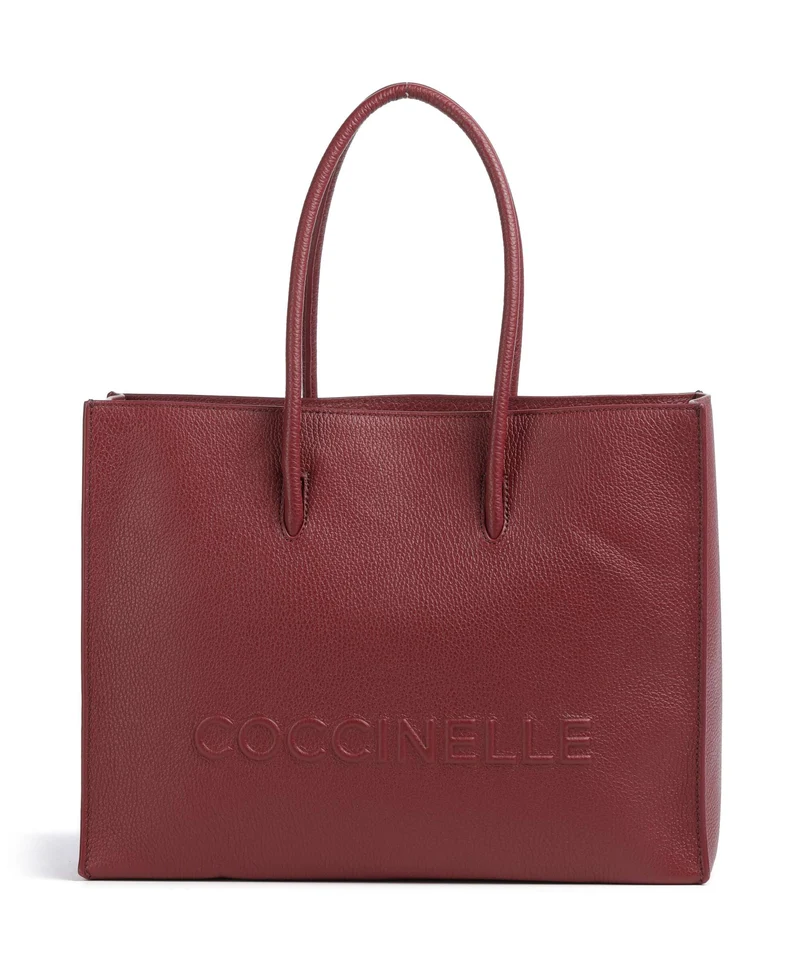 Coccinelle Myrtha Maxi Logo Borsa shopper ribes