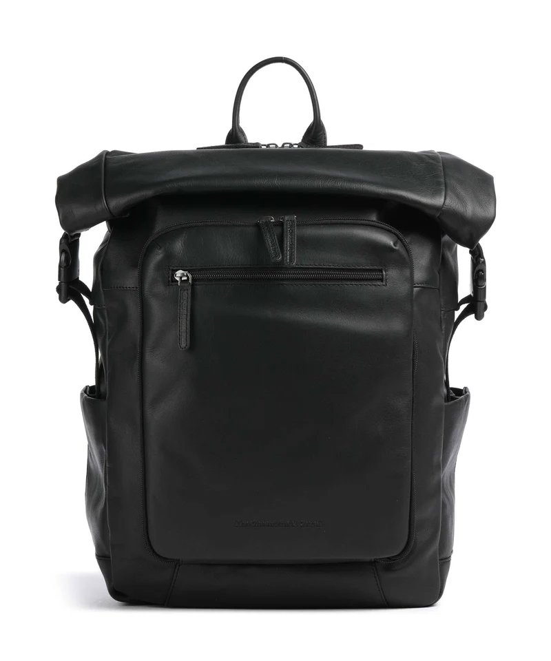 The Chesterfield Brand Wax Pull Up Cow Remo Zaino roll-top black