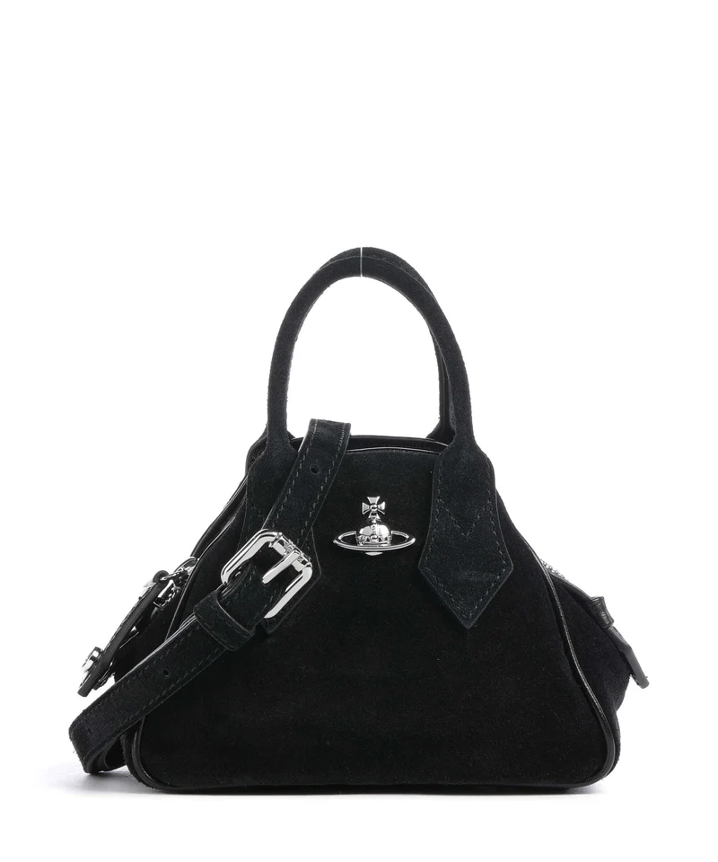 Vivienne Westwood Yasmine Suede Mini Borsa a tracolla black