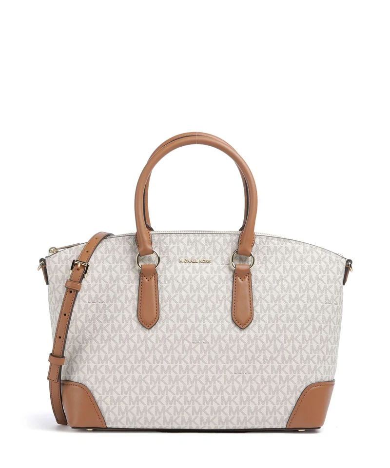 Michael Kors Murphy Large Borsa a mano vanilla/acorn