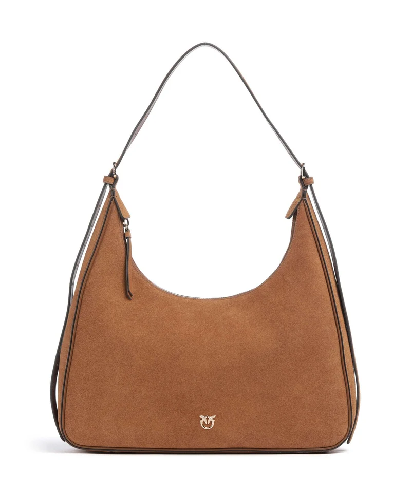 Pinko Miss Pinko Classic Borsa hobo marrone gold mordore