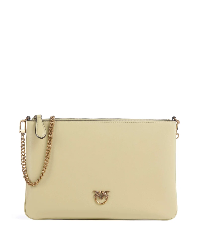 Pinko Flat Classic Borsa a tracolla giallo vaniglia/antique gold
