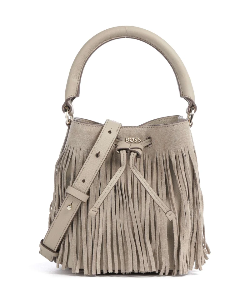 BOSS Lenah Borsa a secchiello light beige