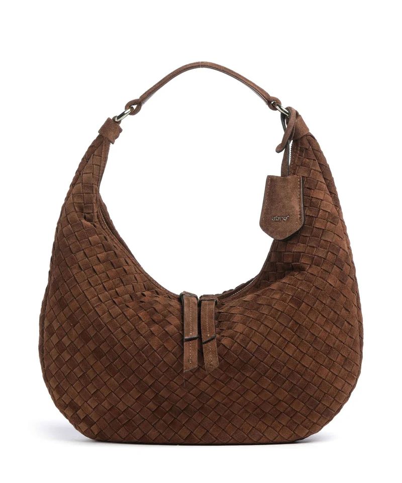 Abro Suede Nana Small Borsa hobo wood