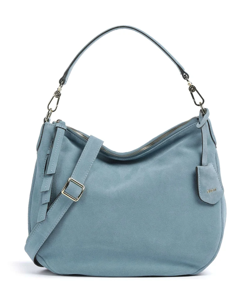 Abro Suede Juna Small Borsa hobo sapphire