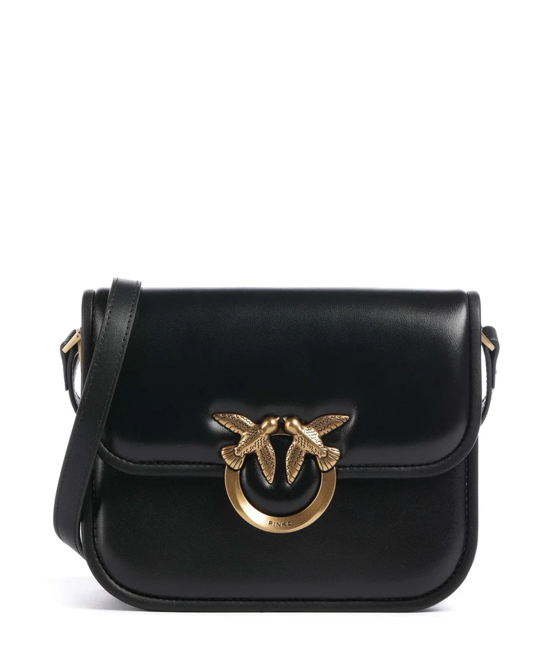 Pinko Love One Mini Borsa a tracolla nero/antique gold