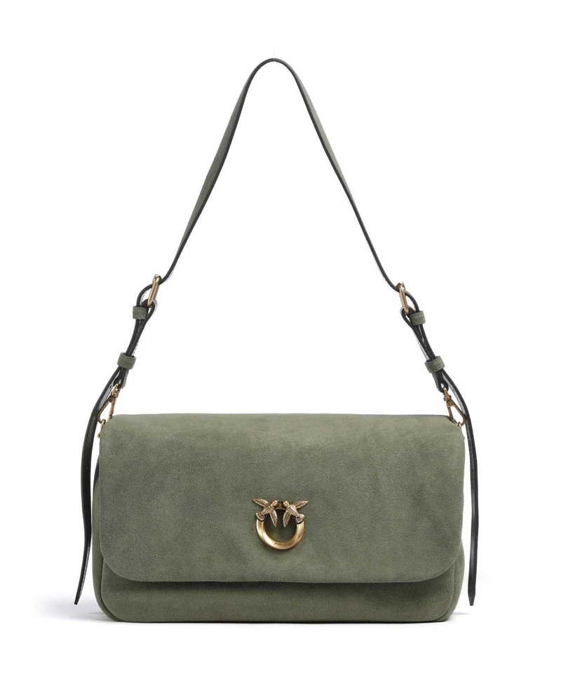 Pinko Click Soft Horizontal Borsa a spalla oliva capulet/antique gold
