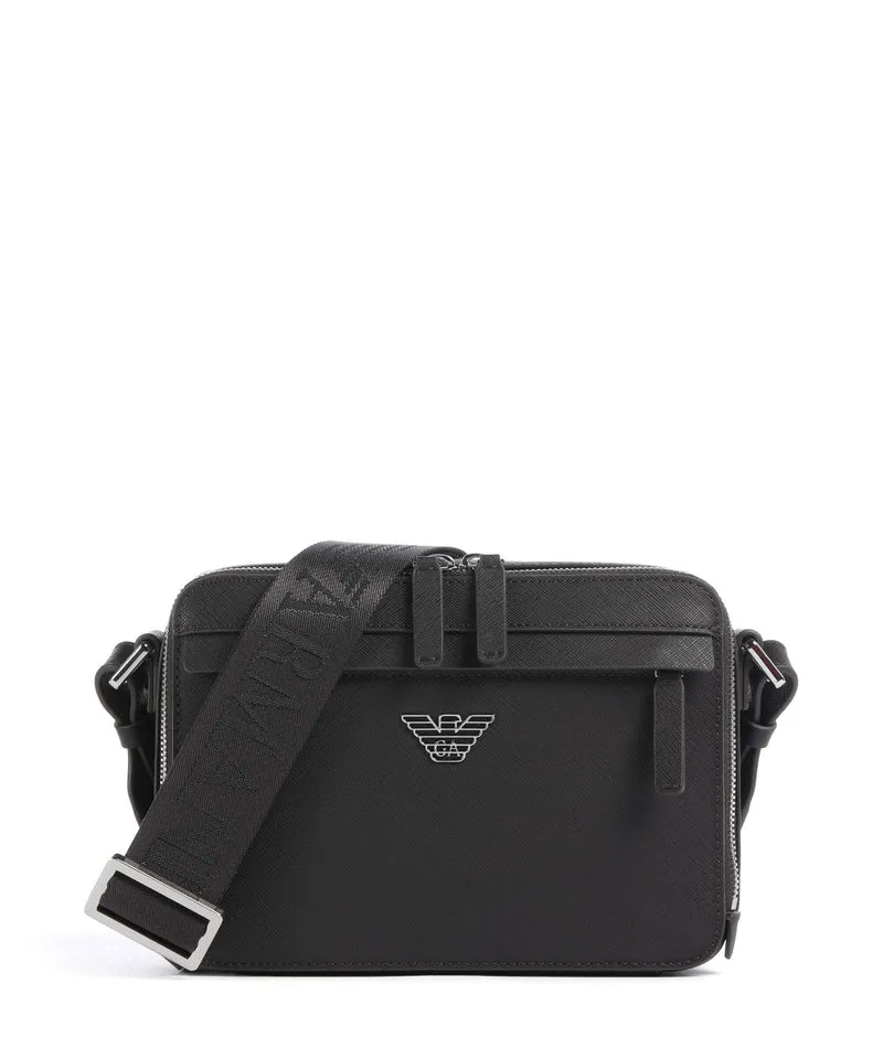 Emporio Armani Business Regenerated Borsa a tracolla ebony