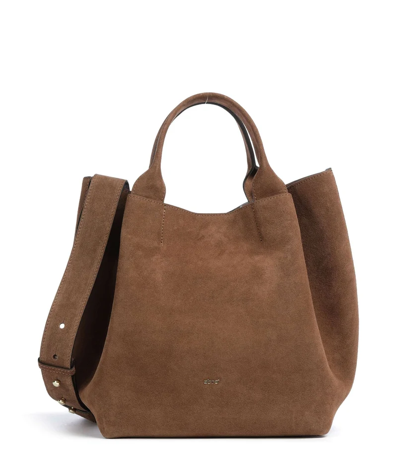 Abro Suede Essential Medium Borsa a mano wood