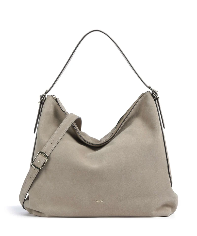 Abro Suede Carina Borsa hobo siena