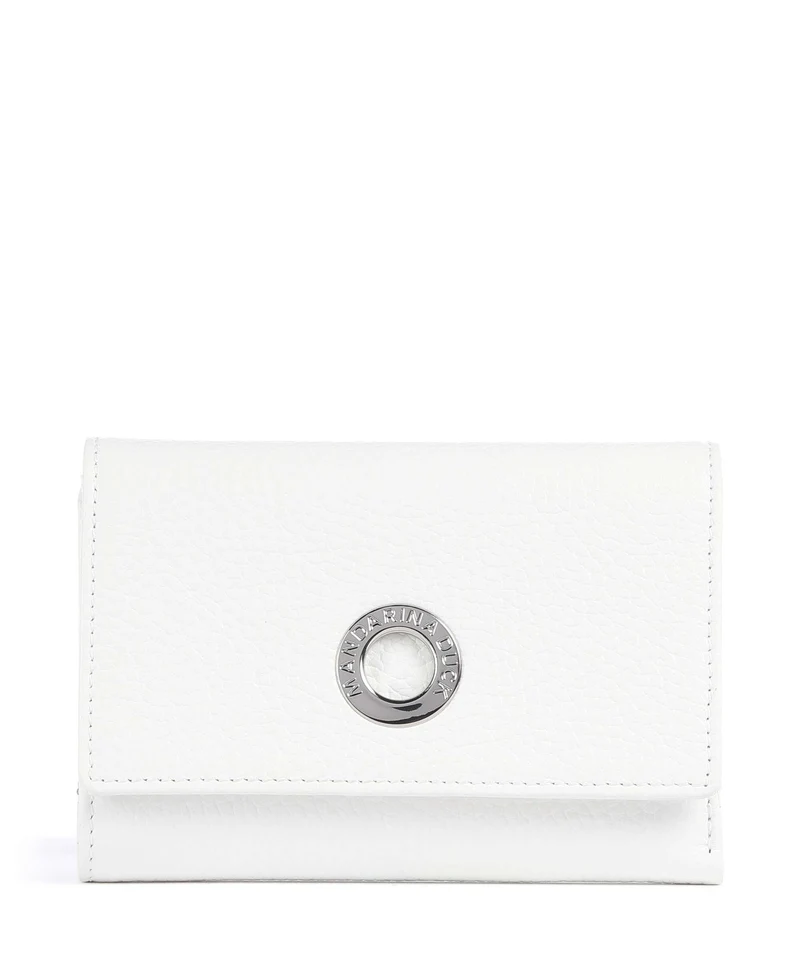 Mandarina Duck Mellow Leather Portafoglio blanc