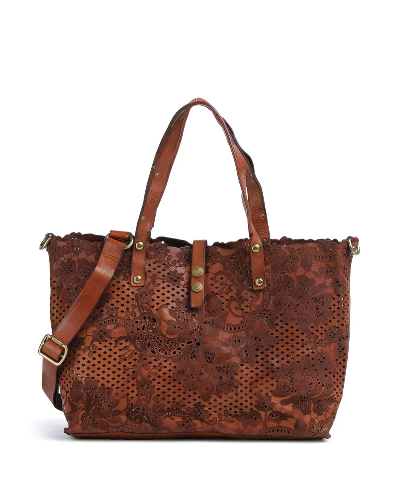 Campomaggi Borsa shopper cognac